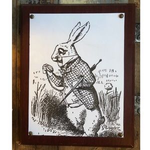 White Rabbit Vintage Wall Art
